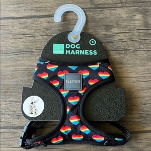 🐶 FuzzYard Dog Harness | Rainbow Hearts | Size Small | Pet Accessories |
